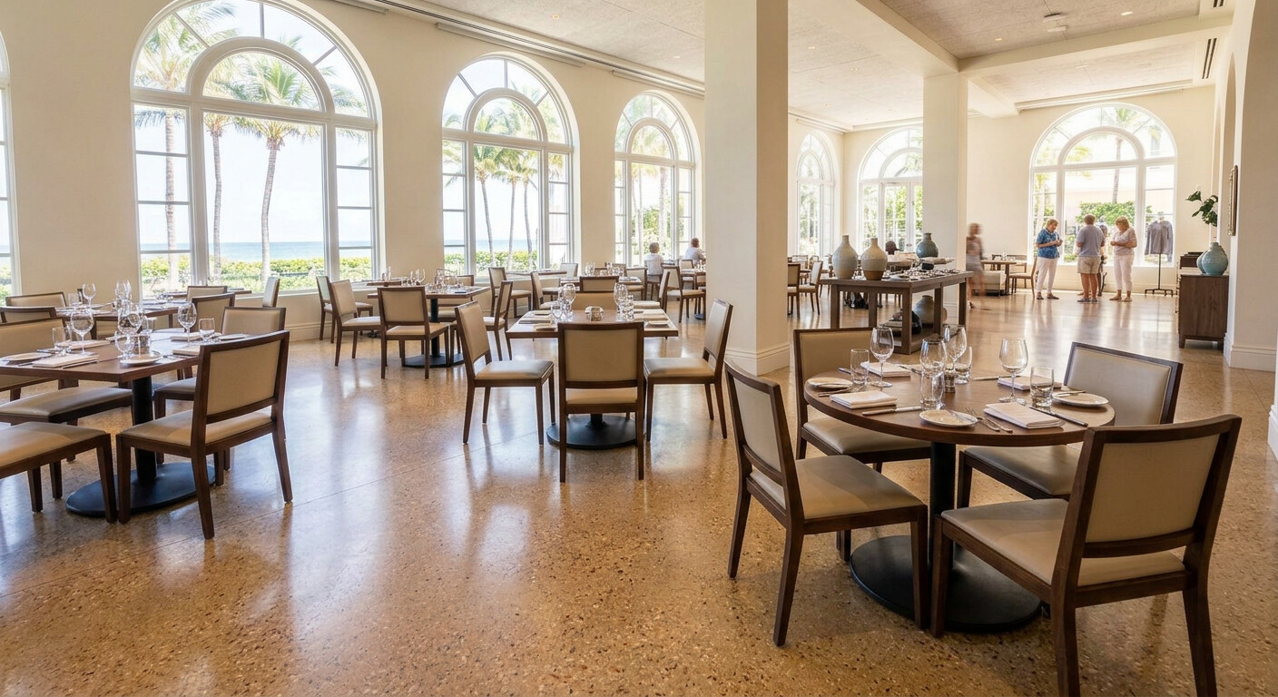 Best Concrete Finishes for Restaurant & Retail Floors in Palm Beach