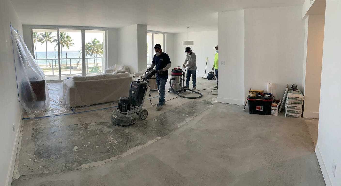 Condo Floor Resurfacing in Palm Beach