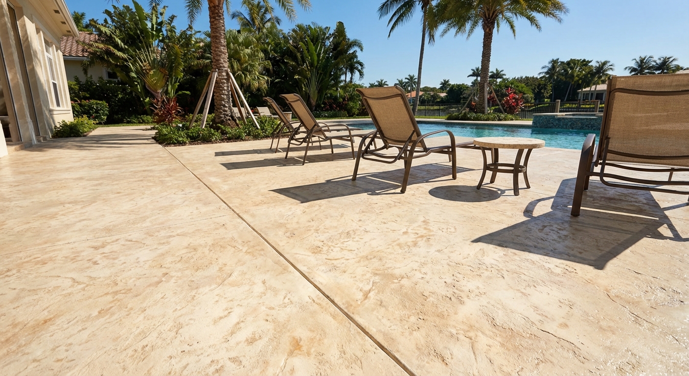 Custom Decorative Finishes for Concrete Surfaces in Palm Beach