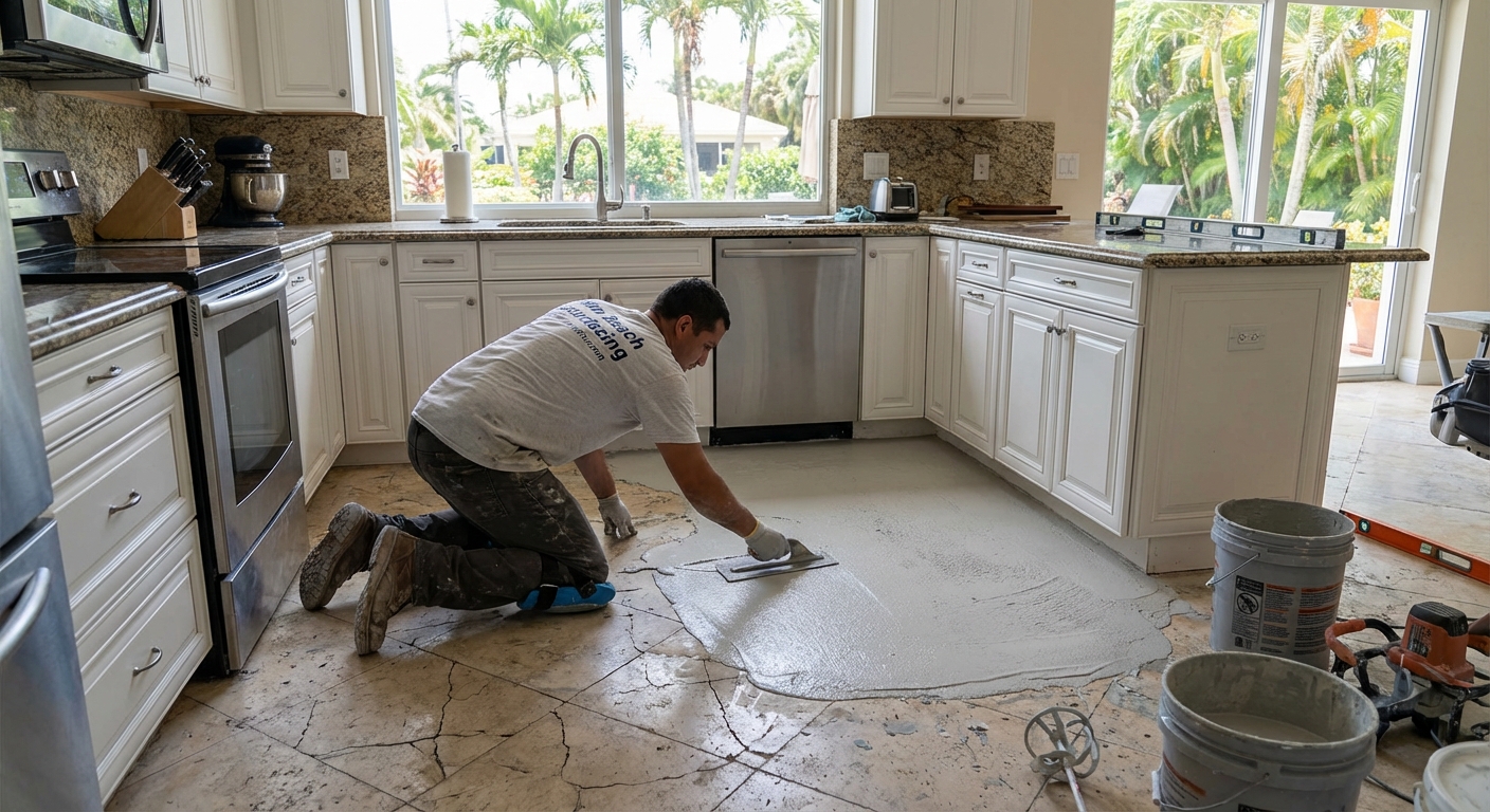 Kitchen Floor Resurfacing in Palm Beach