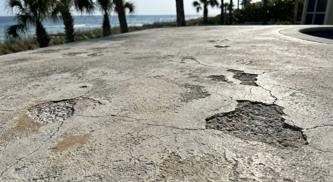 What Happens as Concrete Surfaces Age in Palm Beach County