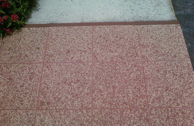 Epoxy Floor in Walkway Outside Home