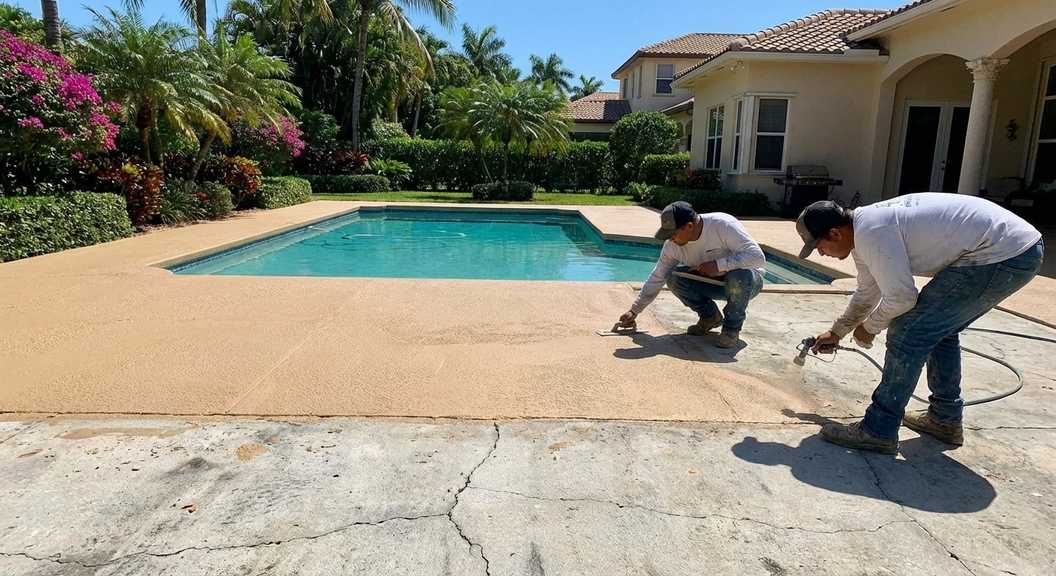 Concrete resurfacing increases durability and curb appeal for Palm Beach County homes