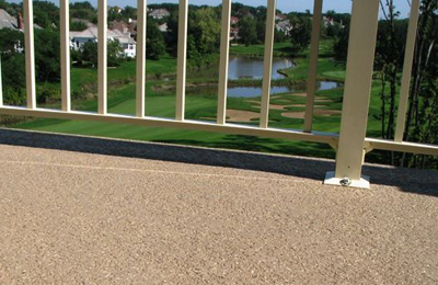 Spray Texture Flooring on Balcony of Apartment